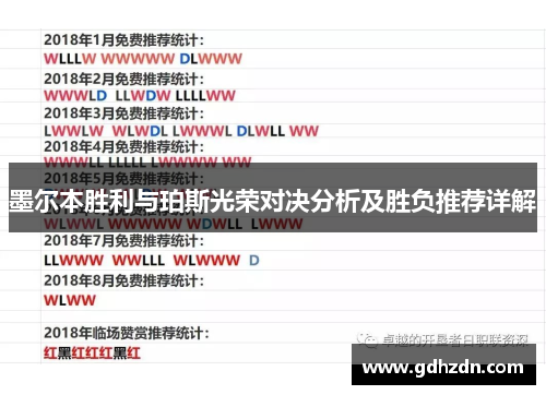 墨尔本胜利与珀斯光荣对决分析及胜负推荐详解